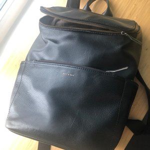 MATT & NAT BRAVE Vegan Backpack with silver trim